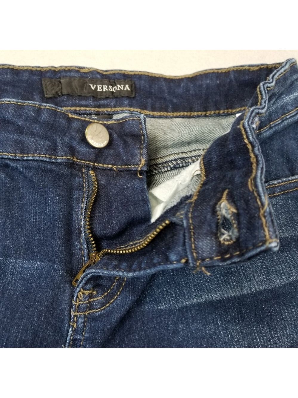 Versona Jeans Size 27 Blue Denim Modern Stretch 26X27 Straight - Picture 8 of 11